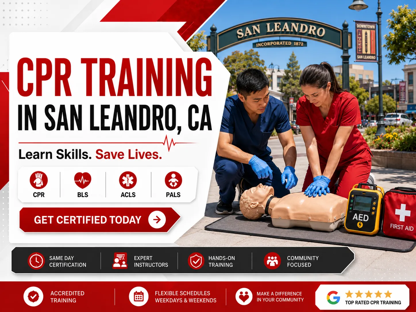 CPR & BLS Certification Classes in San Leandro, CA